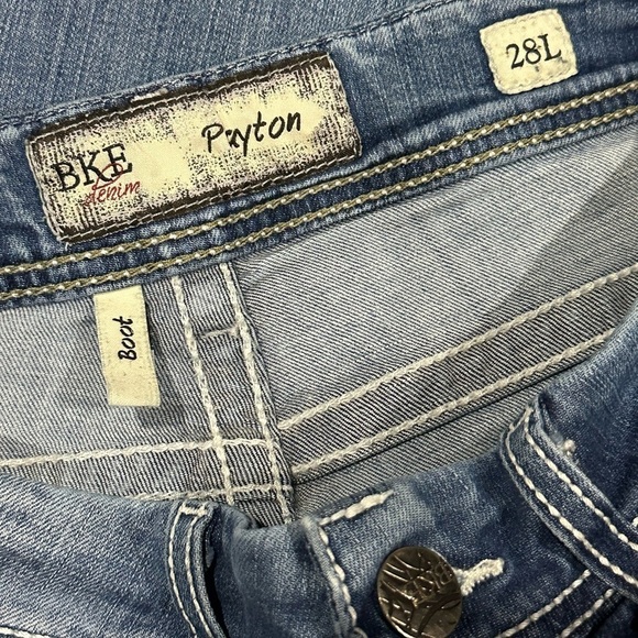 ππ BUCKLE BKE Payton Bootcut Jeans | Distressed Light Washβ Y2K 28L - Picture 5 of 6